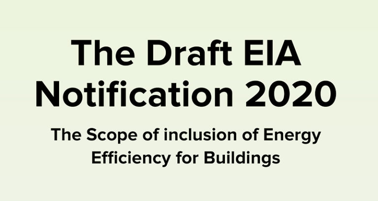 The Draft Eia Notification 2020 - Alliance For An Energy Efficient Economy