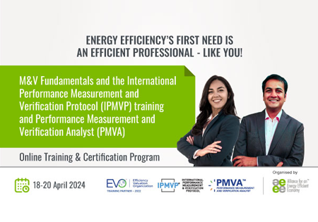 M&V Fundamentals and the International Performance Measurement and Verification Protocol (IPMVP) training and PMVA certification program